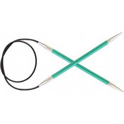 Knitpro Zing Fixed Circular Needles 80cm 8mm