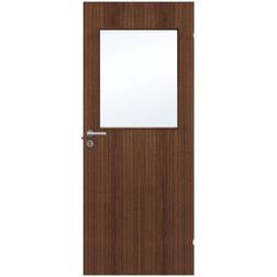 Swedoor Easy Nature G21 Walnut Skyvedør Klarglass (82.5x204cm)