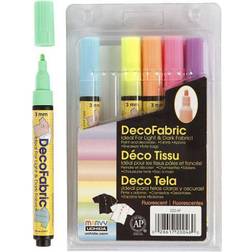 Uchida DecoFabric Fluorescent 3mm 6 Pieces