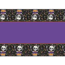 Unique Party Table Cloth Skeleton Trick or Treat Halloween