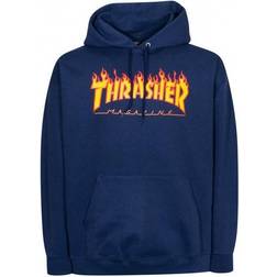 Thrasher Magazine Flame Logo Hoodie - Navy