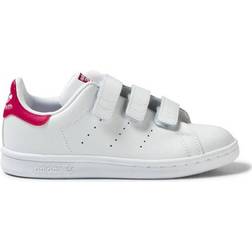 Adidas Kid's Stan Smith Strap - Cloud White/Cloud White/Bold Pink