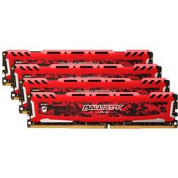 Crucial Ballistix Sport LT Red DDR4 2666MHz 4x8GB (BLS4K8G4D26BFSE)