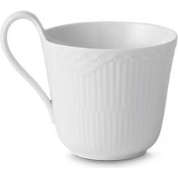 Royal Copenhagen White Fluted Half Lace Kaffekopp 33cl