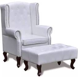 vidaXL Wingback with Footstool Sessel 111cm