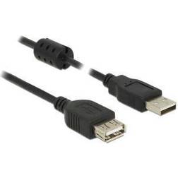 DeLock USB A-USB A 2.0 Ferrite M-F 3m