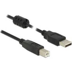 DeLock USB A-USB B 2.0 Ferrite 1.5m