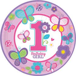 Amscan Plates Sweet Birthday Girl 8-pack