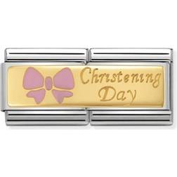 Nomination Composable Classic Christening Day Charm - Silver/Gold/Pink