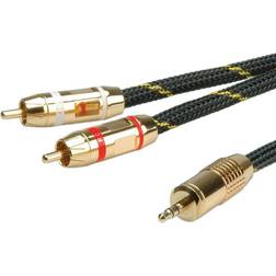 Roline Gold 2RCA-3.5mm 10m