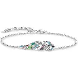 Thomas Sabo Feather Bracelet - Silver/Multicolour