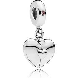 Pandora Family Locket Silver Pendant Charm w. Crystal (797615EN130)