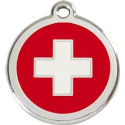 Red Dingo Enamel Swiss Cross Small