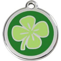 Red Dingo Enamel Tag Clover Large