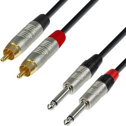 Adam Hall 2RCA-2x6.3mm 0.6m