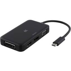 USB C-HDMI/DisplayPort/VGA/DVI M-F Adapter 0.1m