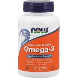 Now Foods Omega-3 Molecularly Distilled 100 Stk.