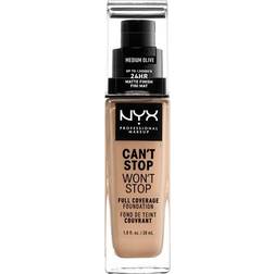 NYX Can't Stop Won't Stop Full Coverage Foundation CSWSF09 Medium Olive