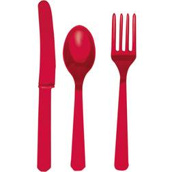 Amscan Cutlery Apple Red 24-pack