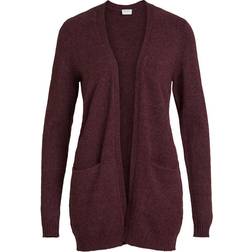 Vila Basic Knitted Cardigan - Red/Winetasting