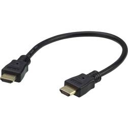 High Speed with Ethernet HDMI-HDMI 0.3m