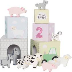 Jabadabado Stackable Cubes Animals