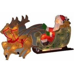 Konstsmide Silhouette Santa m deers Weihnachtsschmuck 28cm