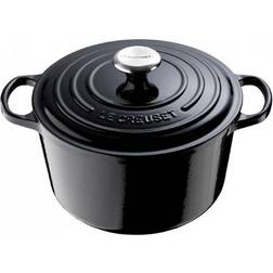 Le Creuset Black Signature Cast Iron Round med lock 6.3 L 26 cm