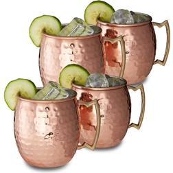 Relaxdays Moscow Mule Becher 50cl 4Stk.