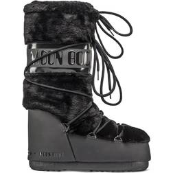 Moon Boot Classic Faux Fur W - Black