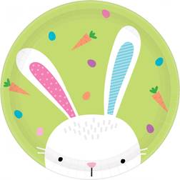 Amscan Plates Hello Bunny 8-pack