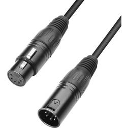 Adam Hall 5-Pin XLR-XLR M-F 0.5m