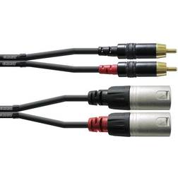 Cordial CFU FC 2XLR-2RCA 1.5m