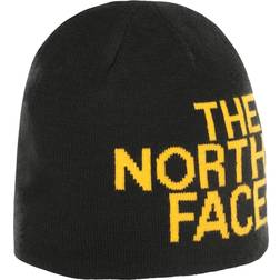 The North Face Reversible TNF Banner Beanie Unisex - TNF Black/TNF Yellow Logo