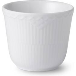 Royal Copenhagen White Fluted Half Lace Krus 26cl