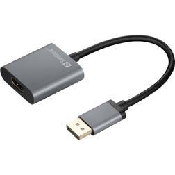 HDMI-DisplayPort M-F 0.2m