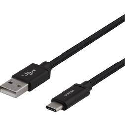 USB A - USB C 2.0 M-M 1m