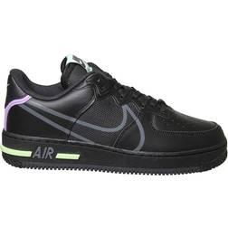 Nike Air Force 1 React GS - Black/Violet Star/Barely Volt/Anthracite