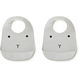 Liewood Tilda Silicon Bib 2-pack Rabbit