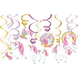 Amscan Swirl Magical Unicorn 12-pack