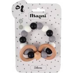 Magni Rattle in Silicone & Wood