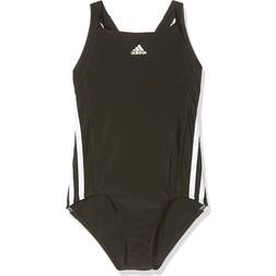 Adidas Girl's 3-Stripes Swimsuit - Black/White (BP5449)