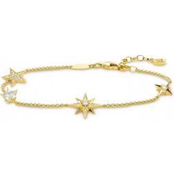 Thomas Sabo Stars Bracelet - Gold/White