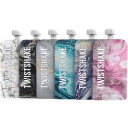 Twistshake Squeeze Bags 220ml Marble 6-pack