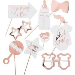 Ginger Ray Photoprops Baby Shower Rose Gold 10-pack