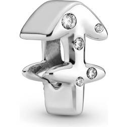 Pandora Sparkling Sagittarius Zodiac Charm - Silver/Transparent