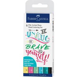 Faber-Castell Pitt Artist Pen Hand Lettering Pastel 6-pack