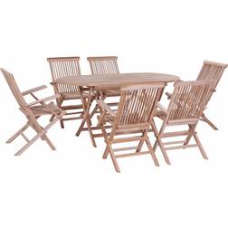 vidaXL 44659 Patio Dining Set, 1 Table incl. 6 Chairs