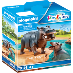 Playmobil Family Fun Hippo with Calf 70354