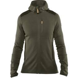 Fjällräven Men's Keb Fleece Hoodie - Laurel Green/Deep Forest